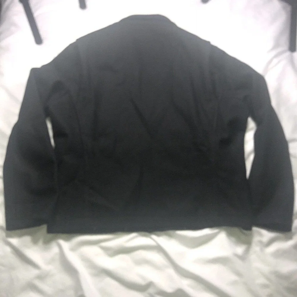 Banana Republic Wool Coat Black Zipper Zip Up Size‎ Large